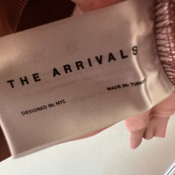 The Arrivals Studio Crewneck Sweater Sweatshirt Drop Shoulder Pink Size Small - Picture 5 of 7